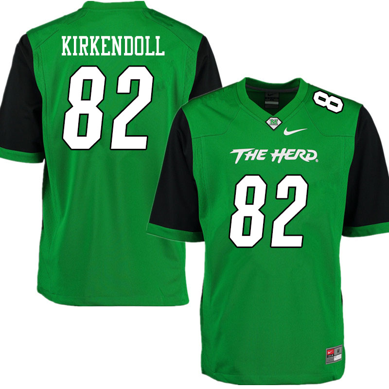 Men #82 Jacob Kirkendoll Marshall Thundering Herd College Football Jerseys Sale-Gren
